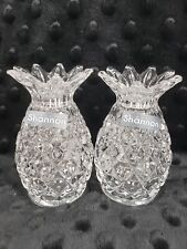 NEW Shannon Crystal Pineapple Salt & Pepper Designs of Ireland Made in Czech Rep picture