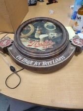 Vintage Stroh's Beer On Draft For Beer Lovers Strohs Light Up Bar Sign  picture