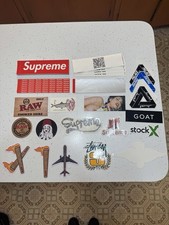 Supreme Stussy Palace Raw rolling papers  Sticker Lot Bundle  picture