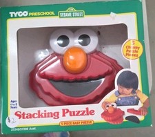Vintage 1996 Tyco Elmo 3D Plastic Toddler Puzzle Toy Sesame Street New In Box picture