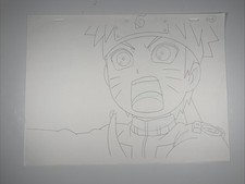 NARUTO SD Animation Cel Anime Art NINJA PALS  Genga Douga layout TENTEN #12 I1 picture
