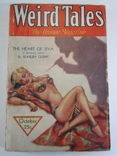 Weird Tales Pulp, Oct. 1932 GD/VG  Brundage Cover Art Seabury Quinn picture