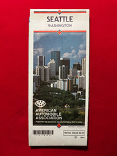 1993 Seattle AAA Gousha Street Map picture