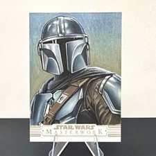 2025 Topps Star Wars Masterwork Mandalorian 1/1 Sketch Franklim Teixeira picture