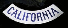 SONS OUTLAW BOTTOM BACK ROCKER CALIFORNIA 13 INCH MC BIKER PATCH picture