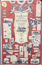RARE VTG 1972? Walt Disney World Show Me America Musical Tour Poster 36.25 x 23” picture