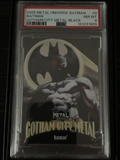 2025 Metal Universe Batman Gotham City Metal Black 1 Of 5 GM-9 PSA 8 * Pop 1 * picture