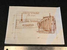 Oceanic Arts Sign Sketch Solana Beach Camera Leroy Schmaltz OA Drawing Calif. picture