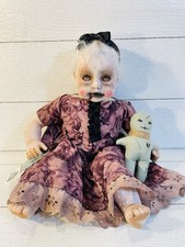 Zombie Baby Girl Doll Halloween Prop Realistic Creepy Possessed Monster Scary picture