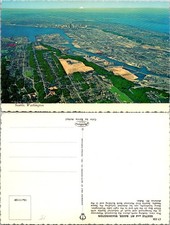Smith-Western Seattle Washington Scenic Postcard Vintage Scalloped Edge Aerial picture
