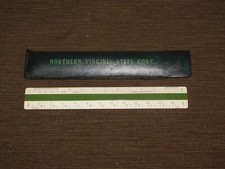 VINTAGE KEUFFEL & ESSER CO PLASTIC RULER IN NORTHERN VIRGINIA STEEL CORP CASE picture