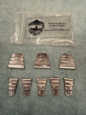 Original New Nos Axe Wooden Handle Metal Iron Cap Wedges Tool Lot Of 8 USA Maine picture