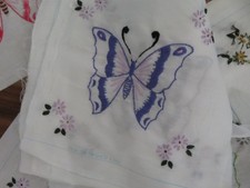Lot Vintage 36 Embroidered Quilt Squares Hand Made Needs Finishing for Quilt picture