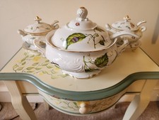 Godinger China Jardin Soup Tureen with Ladle. picture