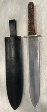 VINTAGE Case XX Rio Grande Bowie Camp Knife 1990 Stag Horn picture