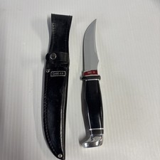 Vintage Case XX USA 223-5 Fixed Blade Hunting Knife w/ Original Leather Sheath picture