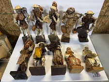 10pc Lot Vintage Mexican Paper Mache Folk Art Figures EB MR Xalisco Musician picture