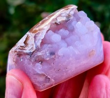 Mirror Polished Botryoidal Lavander Purple Chalcedony picture