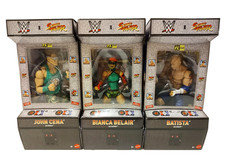 Street Fighter WWE Elite Complete Set Of 3 John Cena Batista Bianca Belair picture