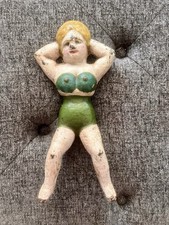 Vintage/Antique Naughty Nelly Cast Iron Boot Jack Original Paint picture