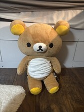 Rilakkuma San-X Original Plush 22” Jumbo Size Brown Stuffed Animal Collectible picture
