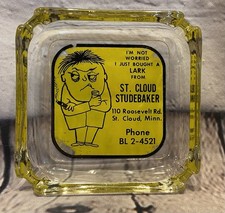 Vintage Studebaker Advertising Ashtray Car Dealership St Cloud Minnesota Lark picture