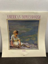 1990 American Impressionism vintage art wall calendar picture
