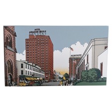 North 5th Street Abraham Lincoln Hotel Hometowne Wood Plaque Reading Pa picture