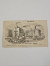 Antique Victorian Trade Card Arbuckles Ariosa Coffee 5 picture