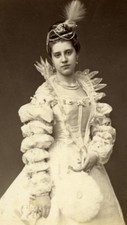 Countess Anna Strachwitz Wien Old Atelier Adele Cabinet Card Photo CC 1869 picture
