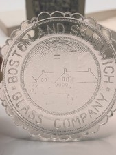 Vintage Pairpoint Glass Cup Plate Boston and Sandwich Glass Co Factory 1981 picture