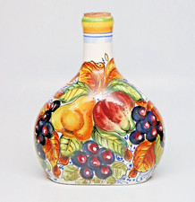 ARTISTICA  Deruta or Tuscany? Hand Painted Italian Decor Oblong Bottle 10