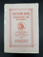 1916 Souvenir Book Newburyport Fire Fighter Department Fair & Dance Program MA picture