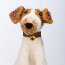 Primitives by Kathy Felt Critter Sitting Terrier 454397 picture