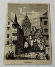 1881 magazine engraving~ MEERSBURG Germany picture