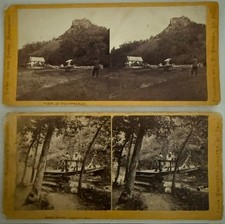 2 J E Whitney Stereoviews Trempealeau WI Minnehaha Minnesota Upper Mississippi picture