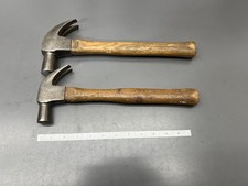 (H1) VINTAGE STANLEY 16oz. 20oz. FAT NOSE CLAW HAMMER SET - VGC - USA picture