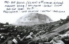 Joe Bruni signed 4x6 photo Marine Iwo Jima Pacific WW II Rare COA LOOK picture