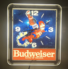 Budman Budweiser King of Beers Beer Advertising Wall Clock Breweriana Clock picture