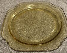 Depression Glass Federal MADRID Amber Yellow EUC Plate picture