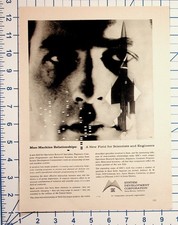 1950s SDC Man-Machine Relationships SAGE Computer Ad Santa Monica CA Ephemera picture