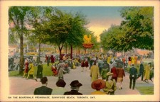 Postcard: TERRACE ON THE BOARDWALK PROMENADE, SUNNYSIDE BEACH picture