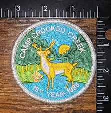 Camp Crooked Creek 1st Year 1988 BSA Camp Deer Patch picture