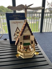 BRUBAKER German Christmas Pyramid Wooden Market Weihnachts Pyramide Carousel picture