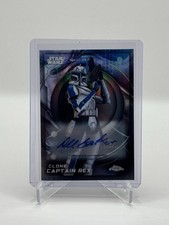 Topps Chrome Star Wars DEE BRADLEY BAKER VOICE OF CLONE CAPTAIN REX Auto #12 picture