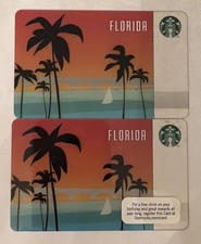 2 Starbucks 2011 Florida State Cards picture