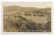 SAINTE-ADELE QUEBEC Postcard Aerial view from the Lookout Unused Real Photo picture