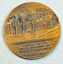 1776-1926 New Jersey 150th Anniversary Bronze Medal-Signing Of Declaration picture