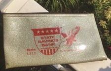 Vintage Unionville,MI Michigan Original State Savings Bank Used MoneyBag picture