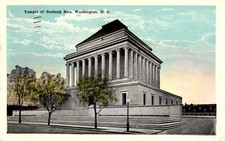 Scottish Rite Temple Washington DC Antique 1924 Postcard Masonic Landmark M1 picture